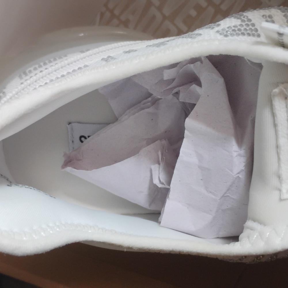 Brand new silver sparkle Steve Madden sneakers - Picture 3 of 4